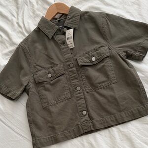 NEW DL1961 - Cropped Denim Button Up